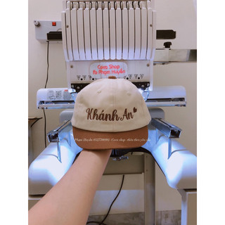Mũ lưỡi trai thêu tên cho bé