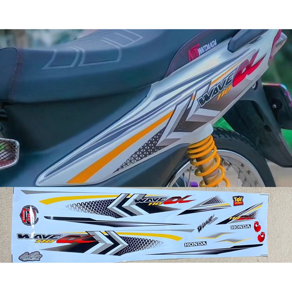 Tem Xe Wave Tem Wave Alpha Mẫu Mới Nhất Năm 2024 Tem Rời 3 Lớp Dán Wave 50/100/110