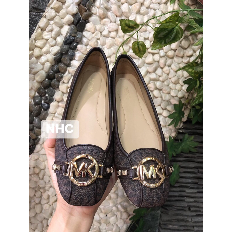 Giày Búp Bê Michael Kors Brown ( 2 Đinh)