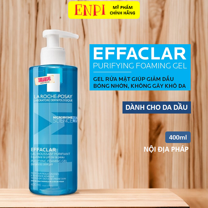 Sữa rửa mặt da dầu mụn La Roche Posay Effaclar Purifying Foaming Gel Cleanser