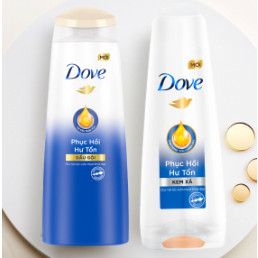 Dầu gội, dầu xả Dove 170g phục hồi hư tổn