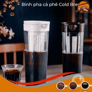 Bình pha cafe cold brew nhựa nguyên sinh abs 1.1l - pm coffee
