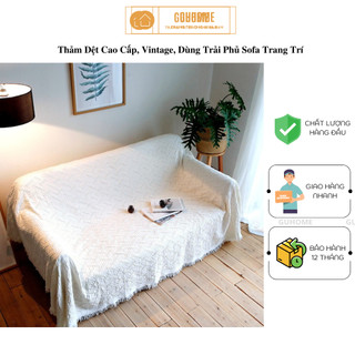 Thảm Dệt Cao Cấp, Vintage, dùng trải phủ Sofa trang trí Sàn (180x230cm)