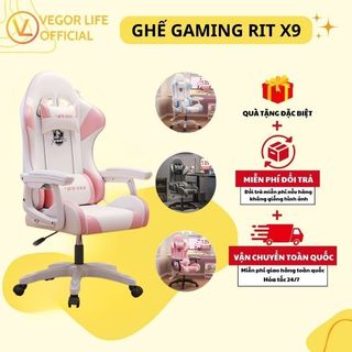  Ghế gaming thiết kế độc đáo công thái học ngả 145 độ và bệ tì chân thư giãn thương hiệu VEGOR LIFE - RIT X9  ZERO S+ 