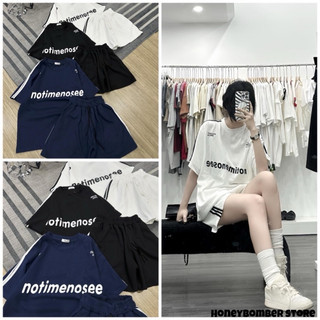 Set Đồ Bộ Notime Viền tay 🌸 Đồ Bộ Form Rộng Tay Lỡ cotton Co Dãn🌸