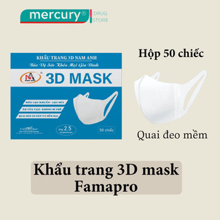 Hộp 50c khẩu trang 3d mask famapro