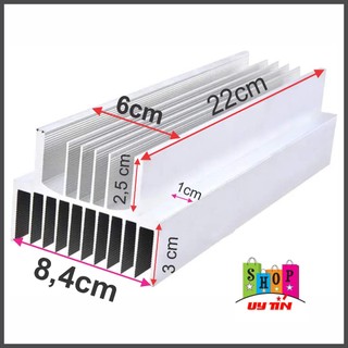 nhôm   2 u dài 22 cm dùng lắp ráp amply cục đẩy