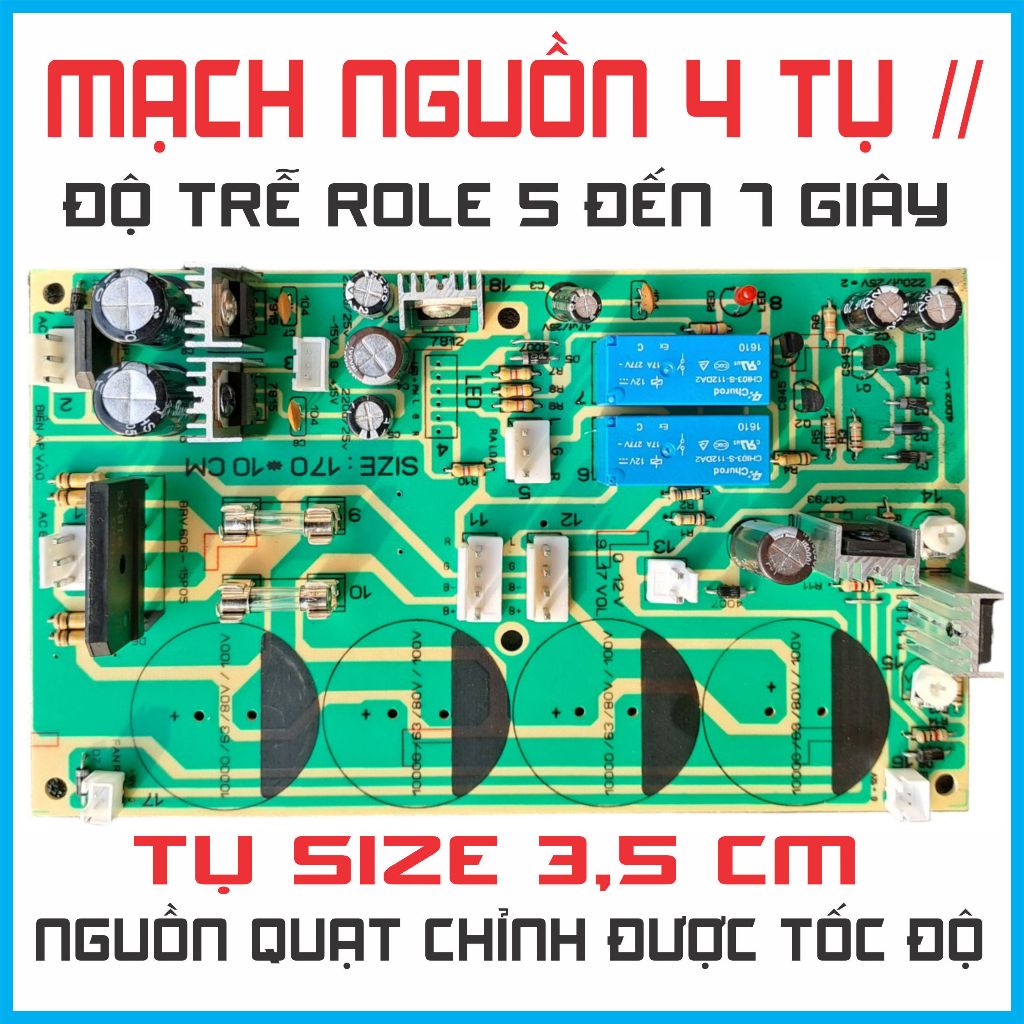 bo nguồn 4 tụ sợi cao cấp không Bluetooth