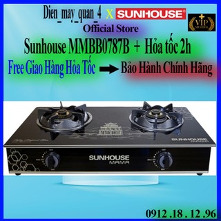 Bếp gas dương kính Sunhouse MMBB0787B, Hàng chính hãng