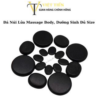 Đá nóng massage body, dưỡng sinh i đá núi lửa đả thông kinh lạc, đẩy lùi mệt nhọc đủ size