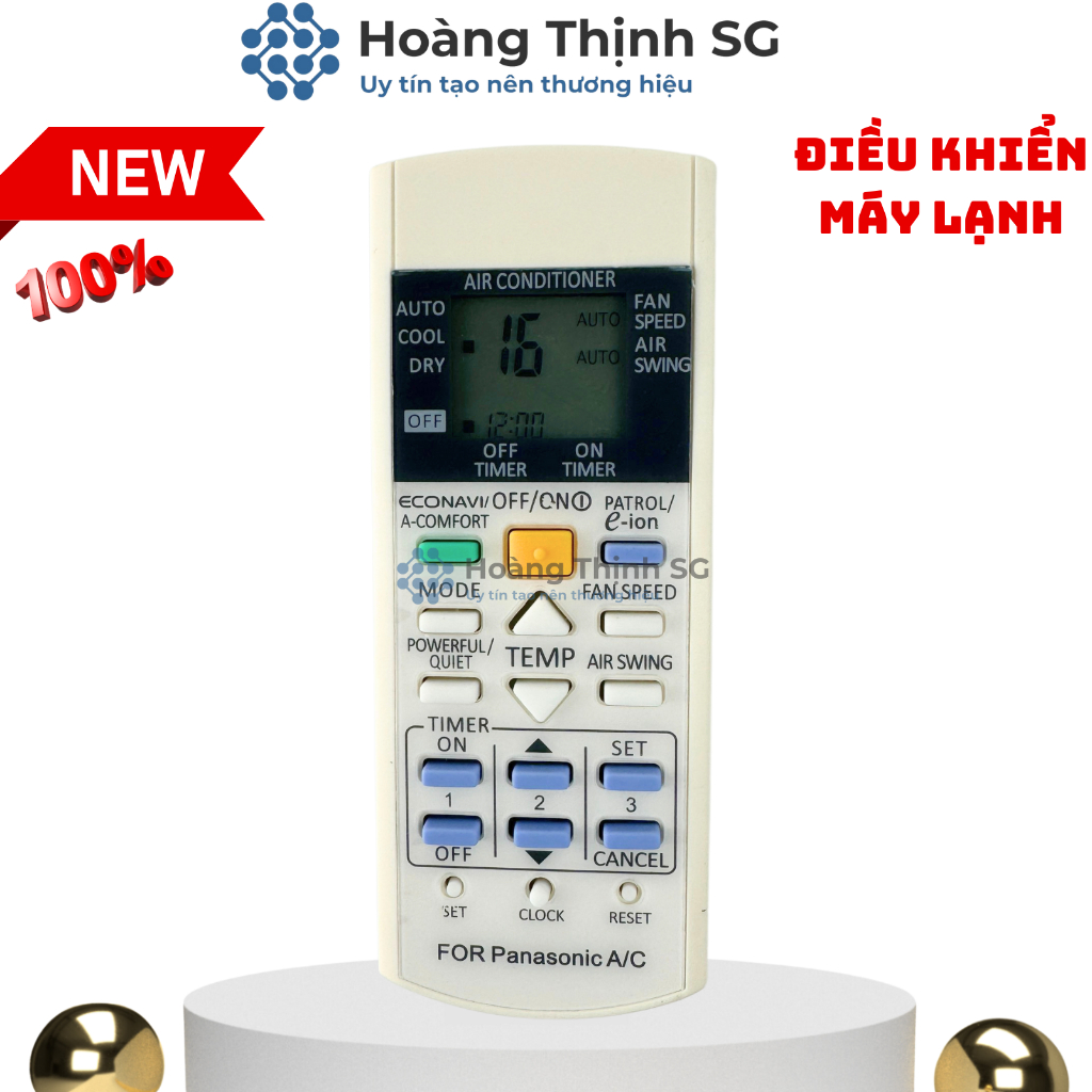 Điều khiển điều hòa Panasonic mã 10 , remote máy lạnh panasonic - tặng kèm pin