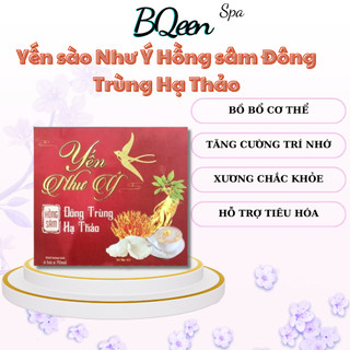 Yến sào Như Ý Hồng sâm Đông Trùng Hạ Thảo, Yến sào 32% Hồng Sâm bồi dưỡng sức khoẻ, giúp đẹp da, ăn ngủ ngon 6 lọ