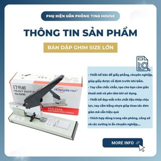 Bấm Ghim Giấy Loại To 100-240 Tờ Cố Định Giấy Chuyên Nghiệp - Dập Ghim Giấy Chuyên Dùng Văn Phòng, Quán Photo Bấm G