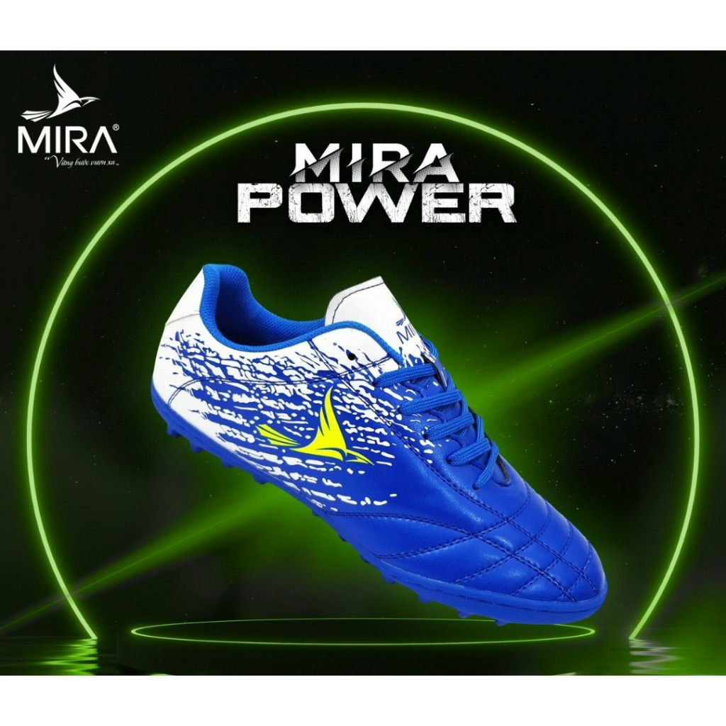 Giày đá bóng, giày đá banh sân cỏ nhân tạo đế TF Mira Power thể thao nam chính hãng Merci Sport