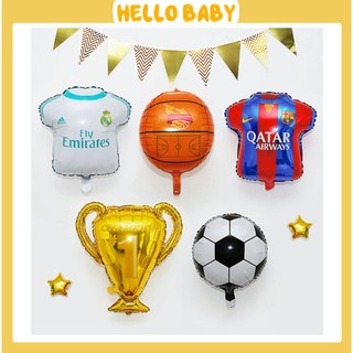 Bóng hình quả bóng đá trang trí sinh nhật cho bé - cup Champion