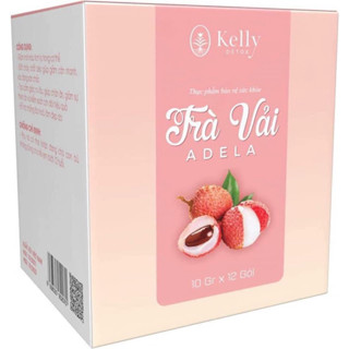 Trà Vải kelly detox mẫu mới tặng vitamin rau củ quả