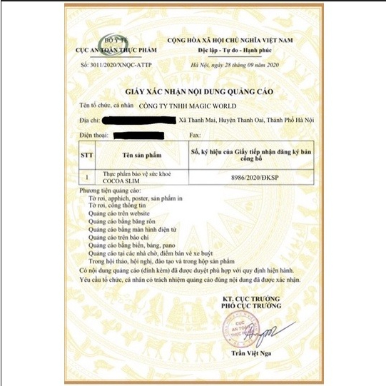 Giảm cân Cocoa Slim chính hãng Cacao giảm cân cấp tốc nhanh an toàn hộp 30 viên