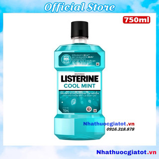 Listerine coolmint chai lớn 750ml