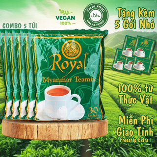 [MUA 5 TẶNG 5] [MUA THÊM TẶNG THÊM]- COMBO 5 TÚI- Trà Sữa Royal Myanmar Nhập Khẩu Chính Hãng- túi lớn 30 gói [DATE 2026]