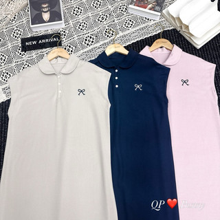 Váy xuông nơ cổ bèo full màu