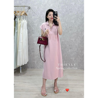 Váy xuông nơ cổ bèo full màu