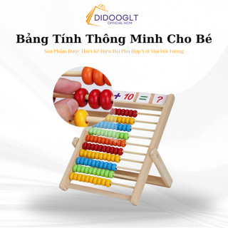 Đồ chơi trí tuệ bảng tính thông minh làm từ gỗ tự nhiên không độc hại, tiện lợi an toàn cho trẻ ( didooglt )