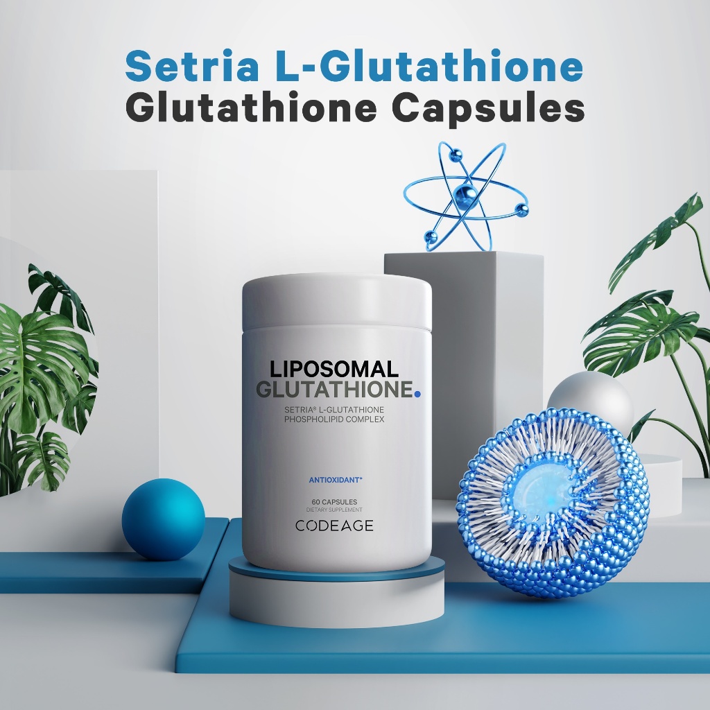 Viên Uống Glutathione 1000mg Sáng Da, Mờ Nám, Tàn Nhang Liposomal Glutathione 1000mg Codeage - Hộp 60 viên