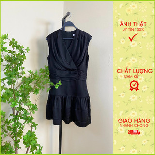 Váy lụa xếp nhún ngực và chân váy xòe kiểu đuôi cá nhẹ HESTIA DESIGN