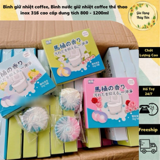 Sét 2 hộp viên thả bồn cầu khử mùi, viên sạch bồn cầu siêu thơm