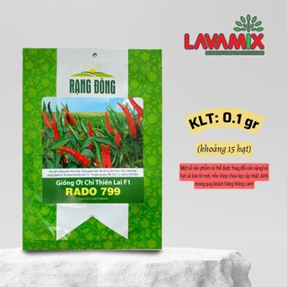 Hạt giống Ớt Chỉ Thiên Rado 799 (0,1g~15 hạt) hiệu Rạng Đông sinh trưởng khỏe, nảy mầm tốt | Green House
