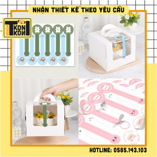 Set 100 tem cảm ơn dán hộp, miếng decal dán thank you niêm phong hộp, tem cảm ơn khách hàng dán hộp - ms42