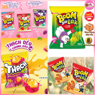 Kẹo dẻo boom jelly orion đủ vị gói 25g - kẹo dẻo boom từ nước ép trái cây - kẹo dẻo boom đào/dâu/nho/xoài/me/chanh dây