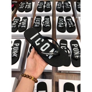 Dép Tông Nam DSQ Chữ ICON Họa Tiết Cao Cấp Hot Hè 2024, Dép Xỏ Ngón Nam Nữ Mẫu Mới Về ( SALE LỚN )