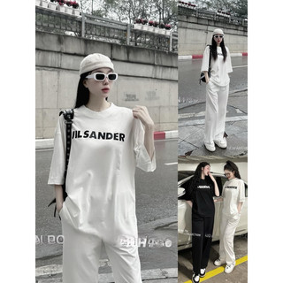 Set bộ nữ ji.san.der cực ngầu- 2 màu bassic đen trắng from rộng 65kg