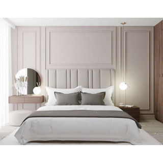  Bộ ốp đầu giường bọc da sang trọng  1m27=>2m07  cao 36cm kèm keo 3M siêu dính 