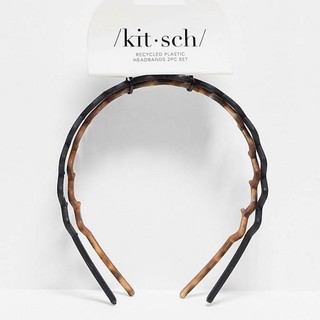 Cài tóc Kitsch Zig Zag Headband 2pc - Black & Tort