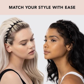 Cài tóc Kitsch Zig Zag Headband 2pc - Black & Tort