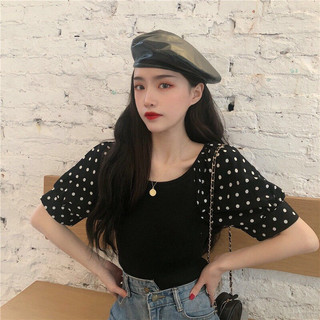 Áo thun gân tay bi mặc 2 kiểu