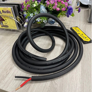 (1 mét) Dây nguồn tổng audio, dây điện đồng đôi lõi lớn 6mm2 X 2