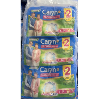 Tã bỉm quần người lớn caryn siêu thấm/mỏng nhẹ size m7/m8/l6/l7/m16/l14/xl12/m32/l28/xl24miếng