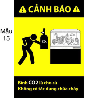 TEM CẢNH BÁO dán hồ cá | decan dán hồ cá | tem dan hồ