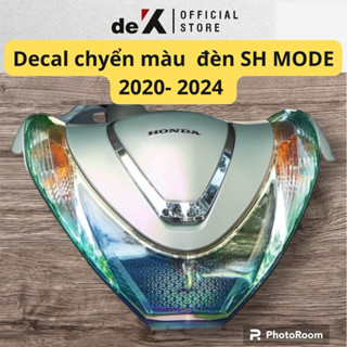 ( Bộ 6 miếng ) Miếng dán Decal đổi màu CỤM ĐÈN DEMI VS XI NHAN đèn xe SH MODE 2020 - 2024 bảo vệ đèn xe Honda Sh MODE