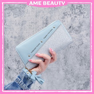 Ví nữ dài forever lovely cao cấp amebeauty, bóp nữ dài nhiều ngăn mã vd06