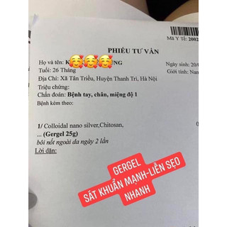 Gel làm sạch, sát khuẩn da Gergel