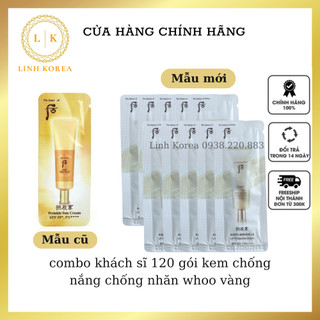 Combo khách sĩ 120 gói kem chống nắng chống nhăn whoo vàng_𝐋𝐈𝐍𝐇 𝐊𝐎𝐑𝐄𝐀