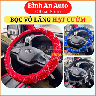 Bọc vô lăng xe tải, bọc tay nắm xe ô tô bằng Hạt cườm Hàn Quốc cao cấp thoáng khí chống mồ hôi tay