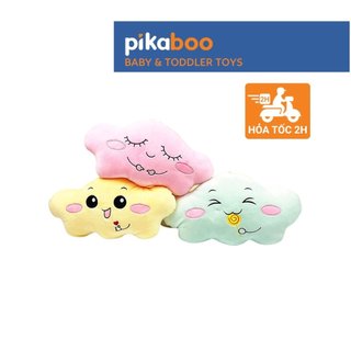 Gối đầu cho bé hình đám mây biểu cảm dễ thương, ngộ nghĩnh cao cấp Pikaboo size 40cm mềm mịn