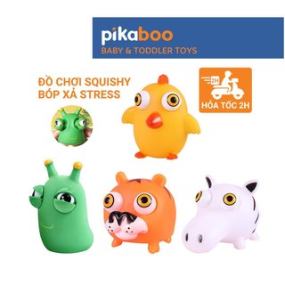 Đồ chơi xả stress Squishy nắn bóp đàn hồi giảm căng thẳng Pikaboo, chất liệu nhựa mềm đa dạng mẫu mã
