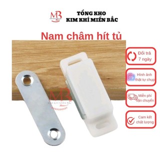 Nam châm hít tủ, Cục hít cánh tủ, Nam châm hít cánh tủ, Màu trắng, kim khí miền Bắc