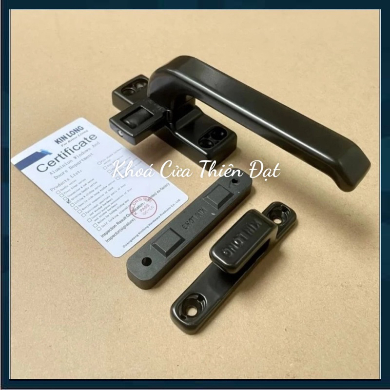 [Chính Hãng Kinlong] Tay nắm đơn điểm (tay cài) cửa nhôm xingfa